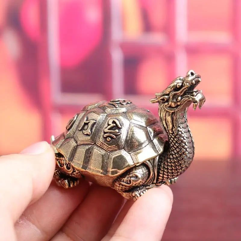 Dragon Turtle Brass Incense Burner – Xuanwu Zen Ornament Incense Burner Ornament Nixie