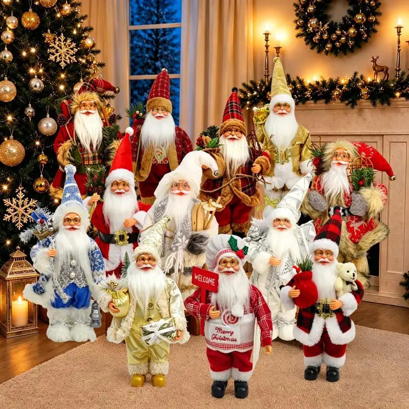 Christmas Santa Claus Figurines – 13 Styles Xmas Decor Christmas Figurine Nixie
