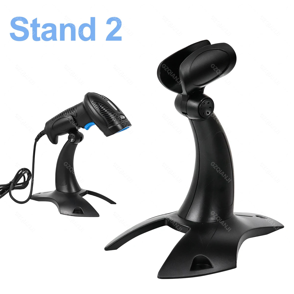 INSTOFC 3-in-1 1D 2D Barcode Scanner Wired Wireless Bluetooth