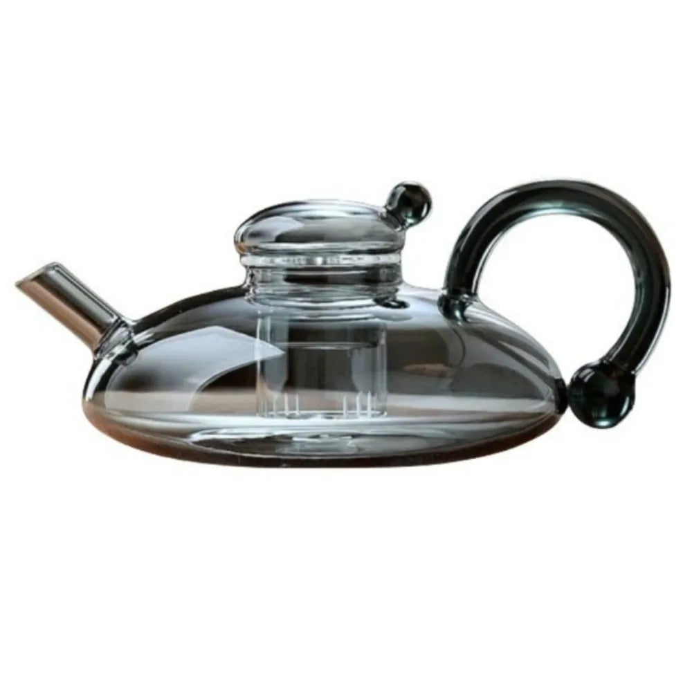 Clear Glass Teapot with Infuser – Heat Resistant Loose Leaf Tea Glass Teapot Nixie
