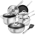 KOCH SYSTEME CS 10-Piece Nonstick Stainless Steel Cookware Set Cookware Set Nixie 10 piece se