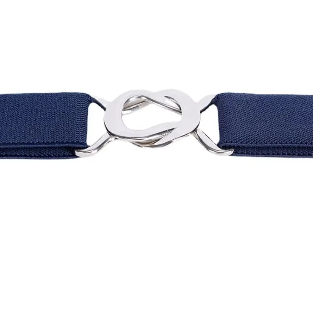 Women's Elastic Invisible Belt – Adjustable Metal Buckle, 2.5cm Elastic Waist Belt Nixie