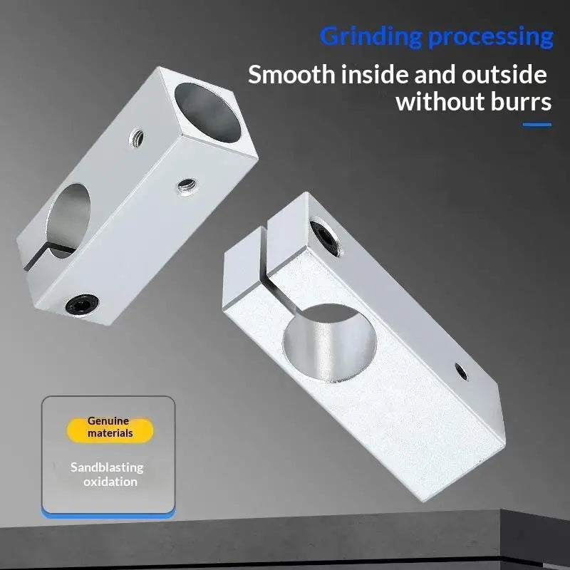 T-Type Optical Axis Cross Block Aluminum Shaft Clamp Connector