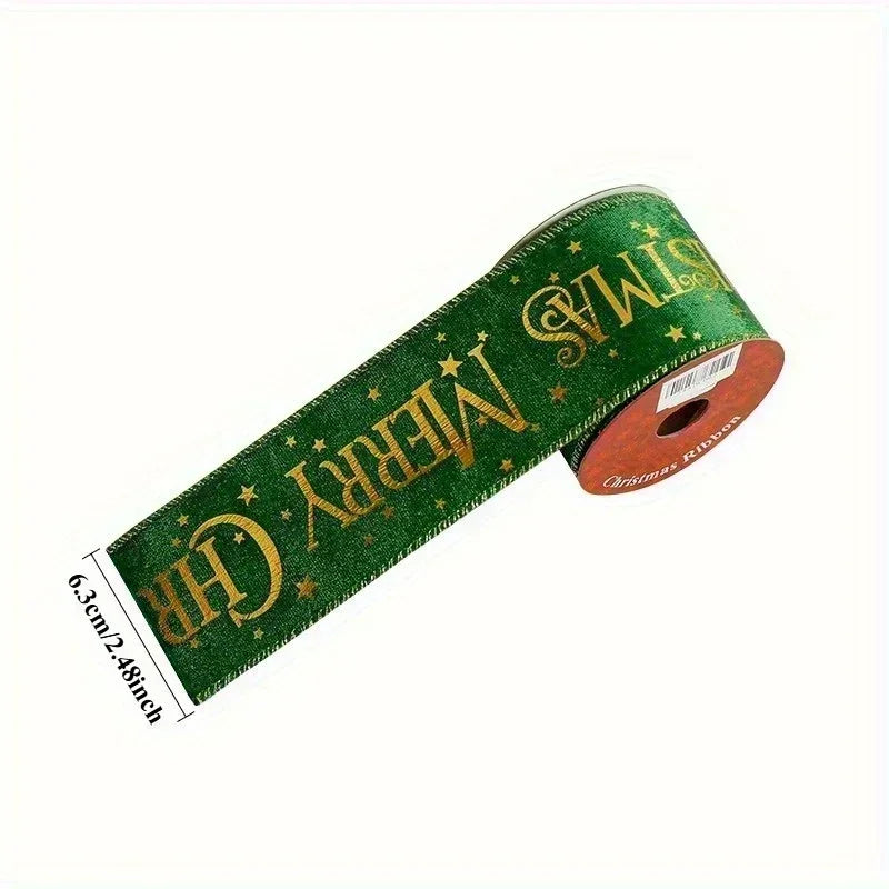 Christmas Velvet Ribbon for Crafts & Gift Wrapping – 3 Yards Craft Ribbon Nixie