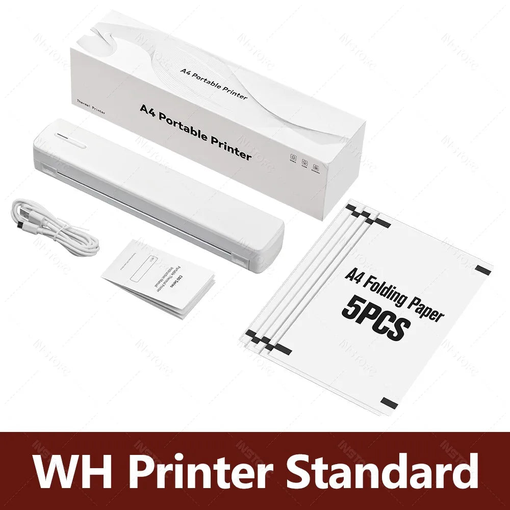 INSTOFC C80 Wireless Bluetooth A4 Thermal Printer | Portable