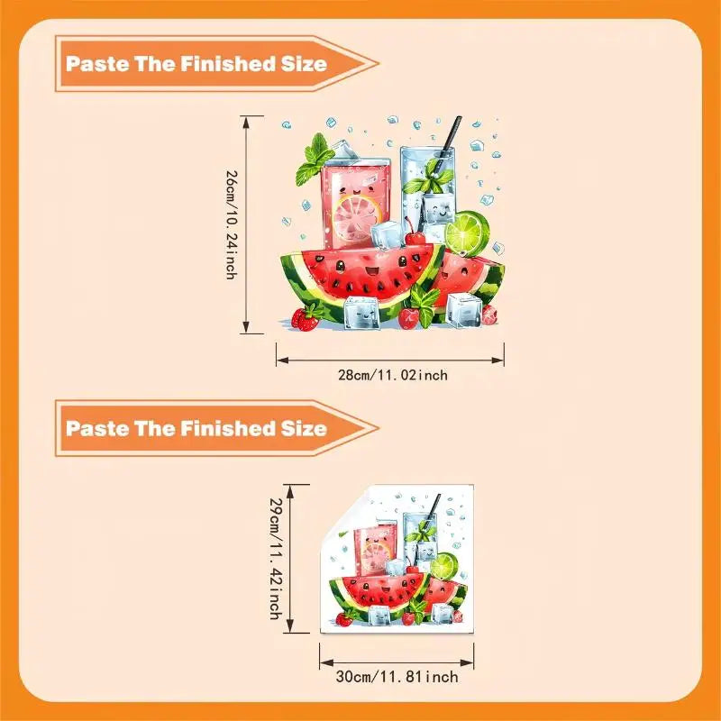 Summer Watermelon Wall Sticker – Kitchen Fridge Decal
