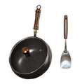 Cast Iron Wok with Lid & Spatula 24/28cm – Induction Ready
