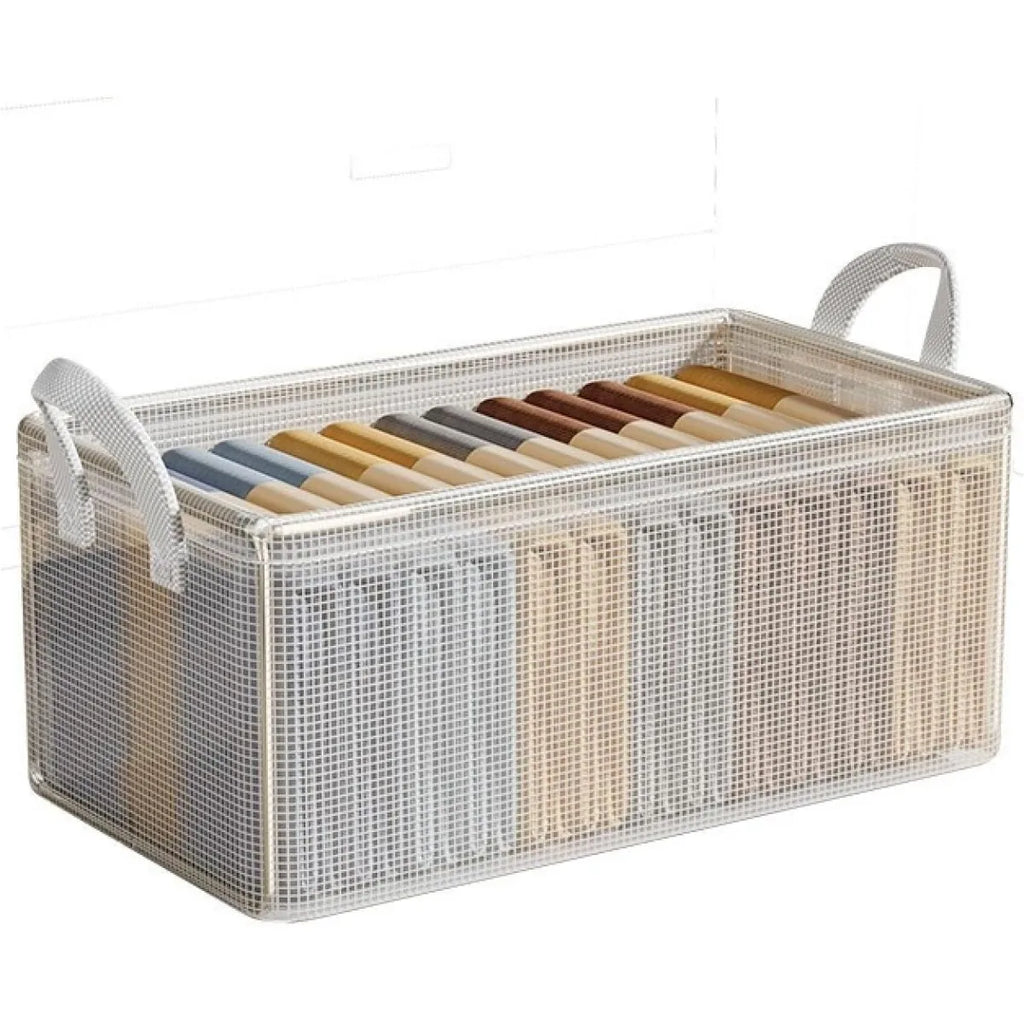 Waterproof PVC Clothes Storage Box with Steel Frame | Nixie Clothes Storage Box Nixie Transparent