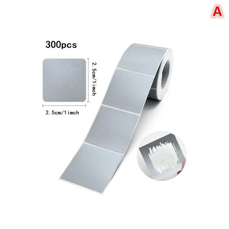 Scratch Off Sticker Labels Gold Silver Gray | 300–1000 Pcs