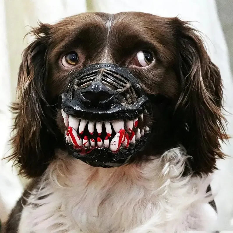 Dog Dinosaur Cosplay Latex Muzzle Mask | Halloween Pet Hood Pet Costume Muzzle Nixie