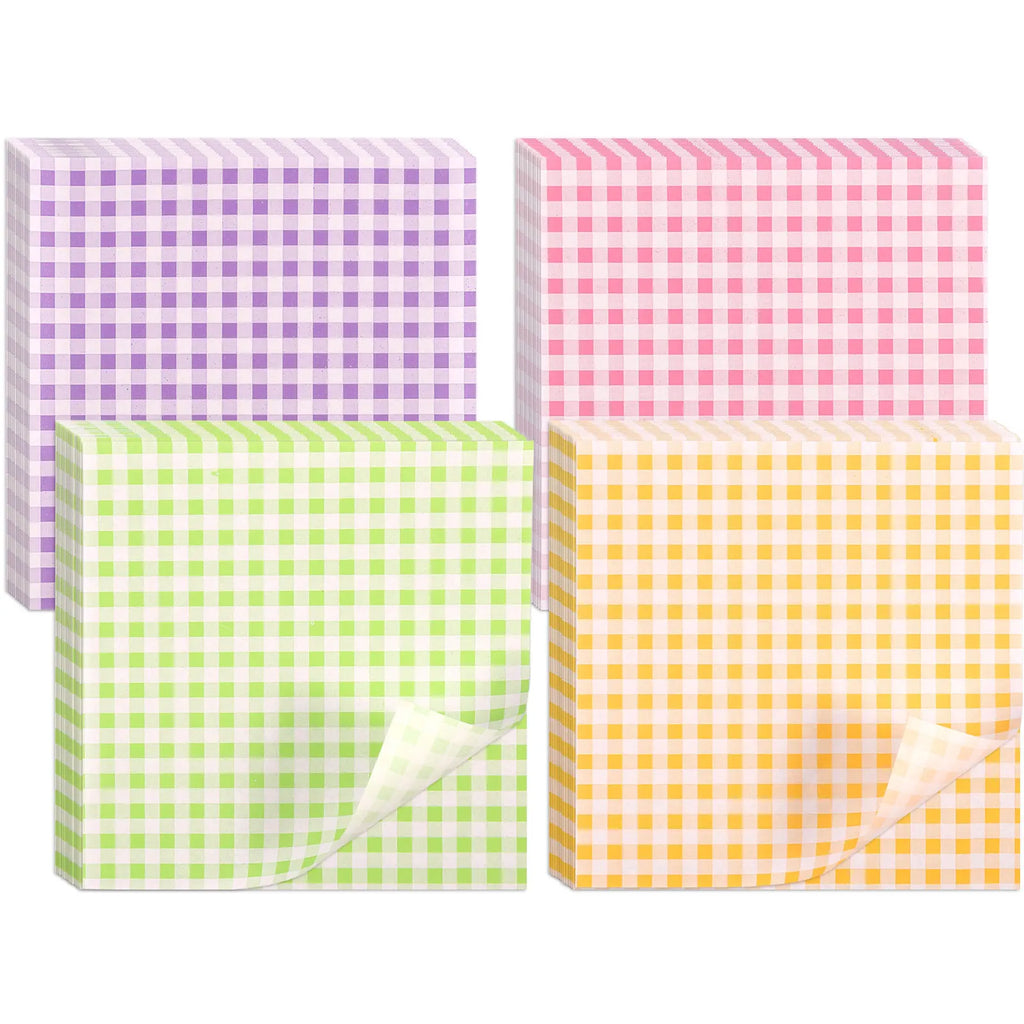 400Pcs Greaseproof Wax Paper Sheets – 4 Colors Food Liners Food Wrapping Paper Nixie 400pcs