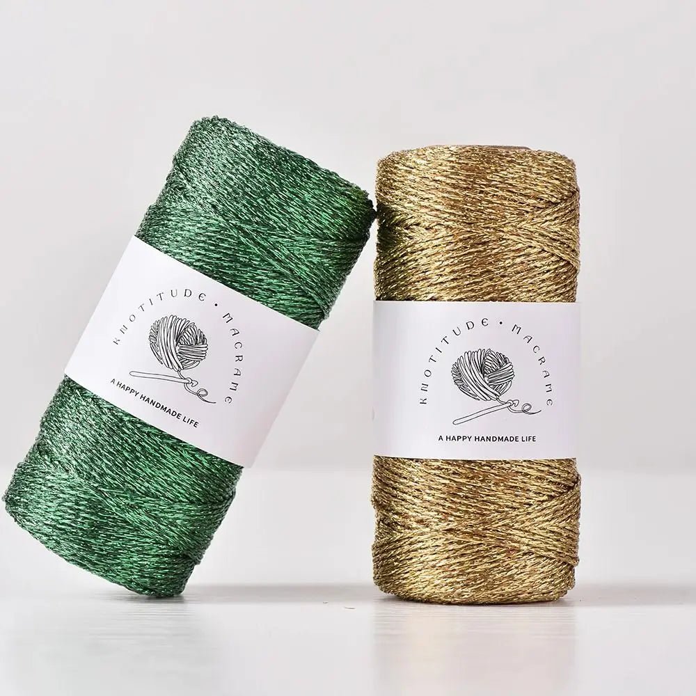 1mm Metallic Yarn 100M – DIY Knitting, Crochet & Gift Wrap Metallic Craft Yarn Nixie