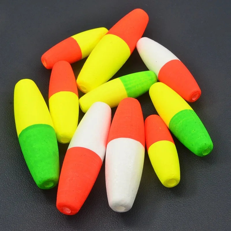 2Pcs Elliptical Fishing Float Long Cast Anti-Tangle High Visibility Fishing Float Nixie