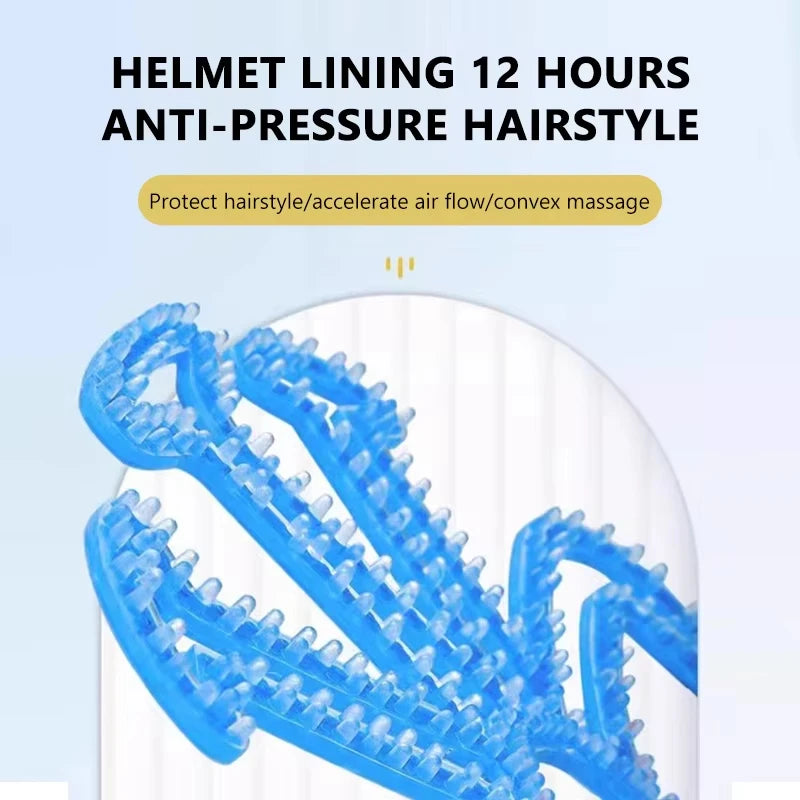 Motorcycle Helmet Silicone Inner Pad – Breathable Hair Protector Helmet Interior Pad Nixie