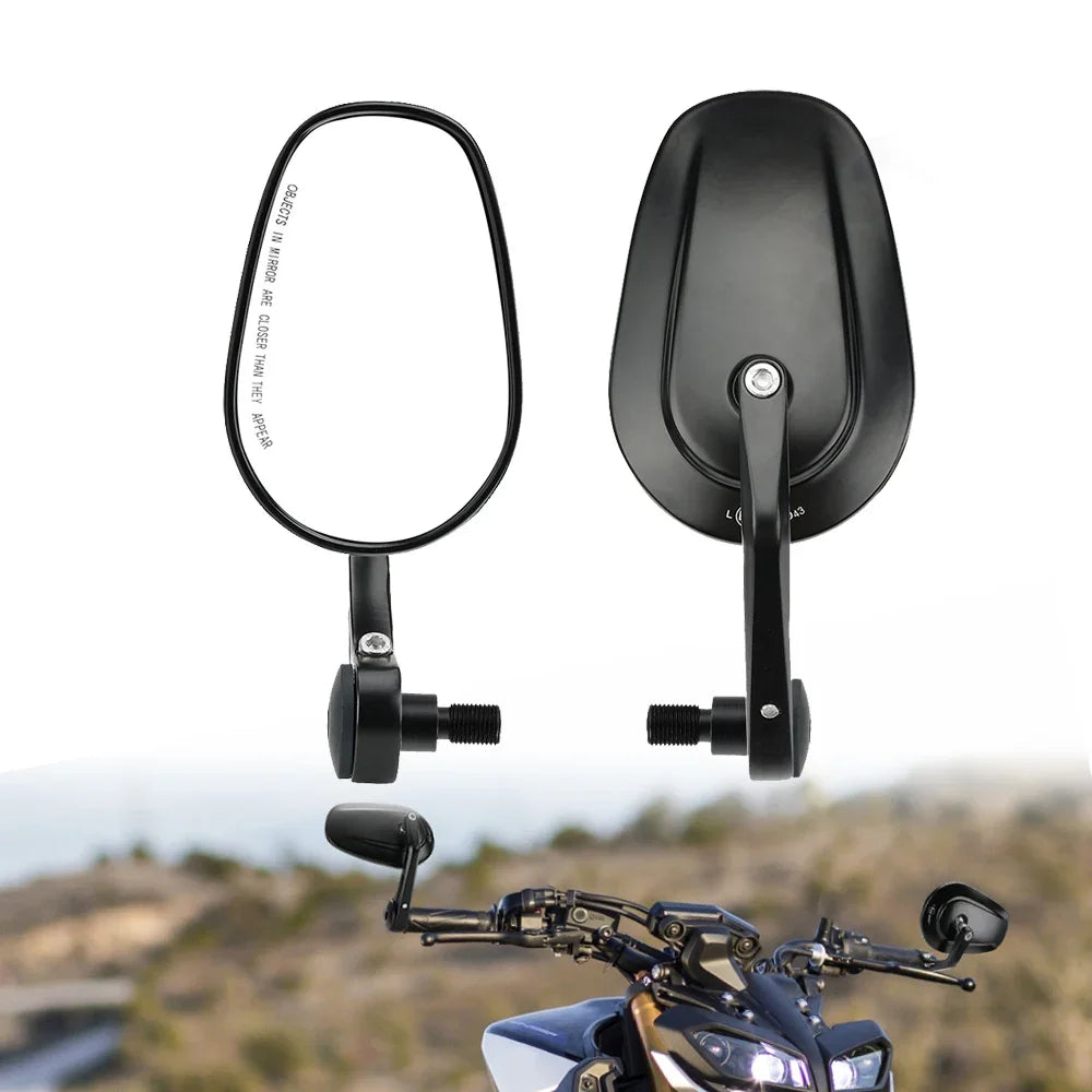 KEMITOUR 16mm Motorcycle Handlebar End Mirrors – Yamaha MT/TMAX Motorcycle Handlebar Mirror Nixie