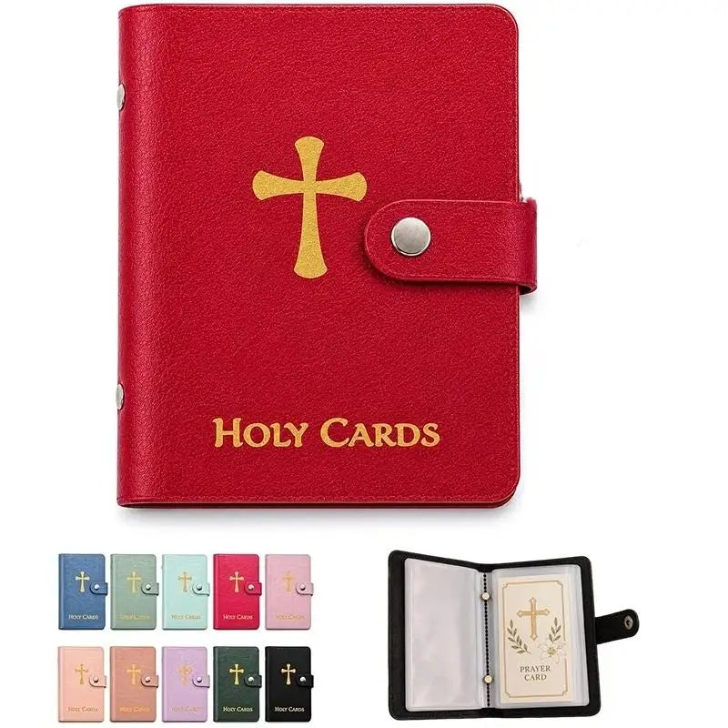 Leather Holy Card Holder Pocket Prayer Card Organizer Card Holder Organizer Nixie