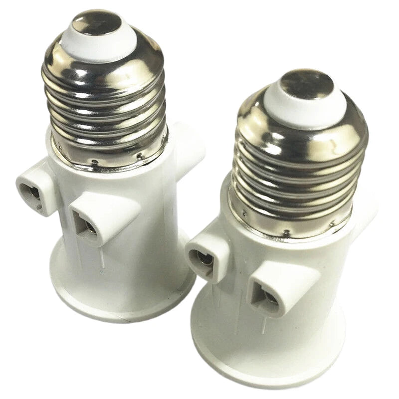E27 Bulb Adapter Socket Converter to EU Plug – Lamp Holder Lamp Socket Adapter Nixie
