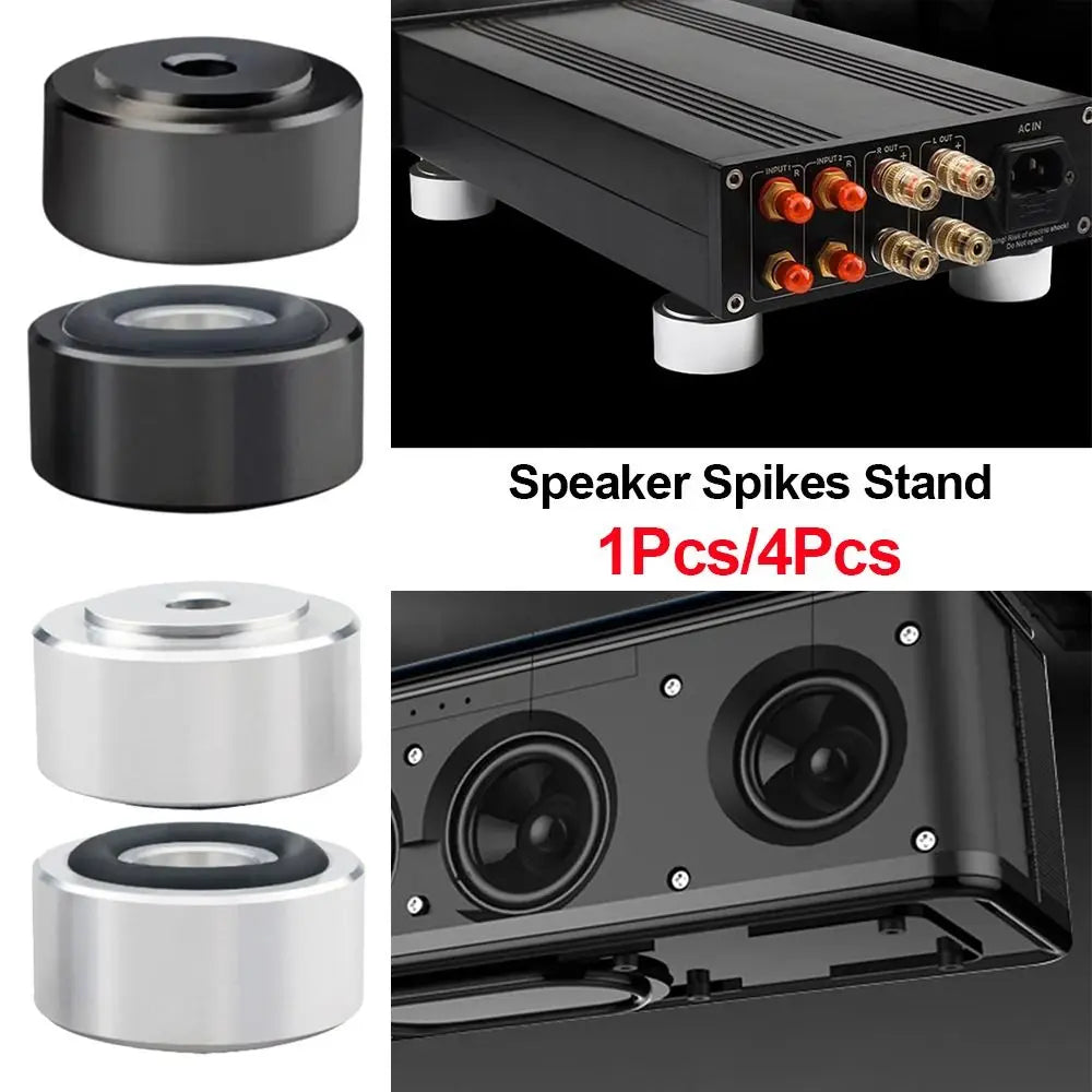 Aluminum Alloy HIFI Speaker Spike Isolation Feet Pad S/M/L Speaker Isolation Feet Nixie