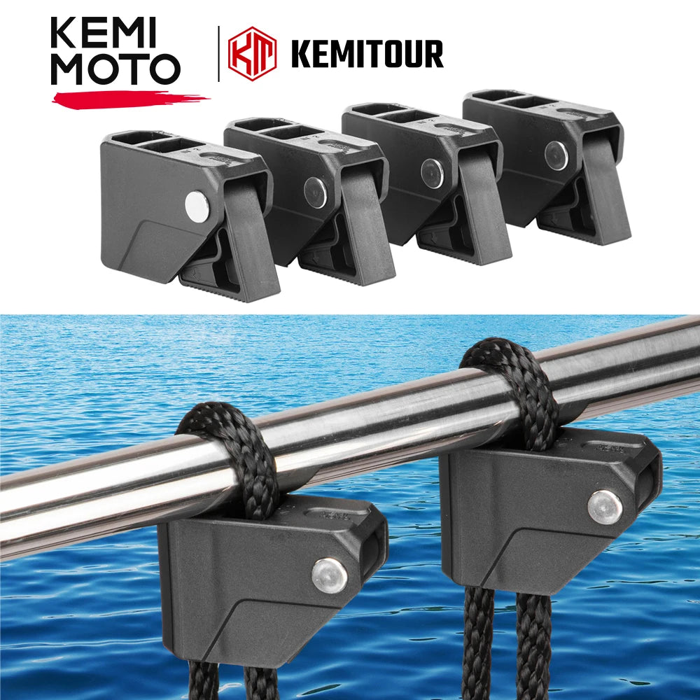 4PCS Quick-Release Boat Fender Clips Rail Cleat Holder for Pontoon Boat Fender Clips Nixie