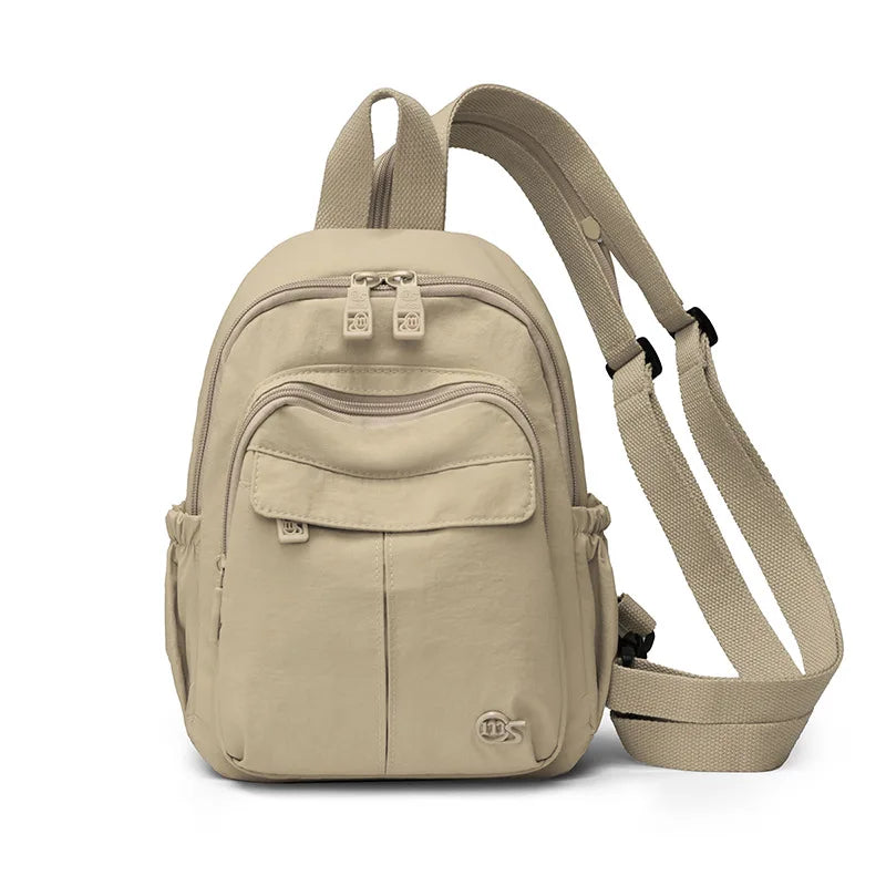 Women's Convertible Backpack Shoulder Bag – Lightweight Oxford Convertible Mini Backpack Nixie Khaki
