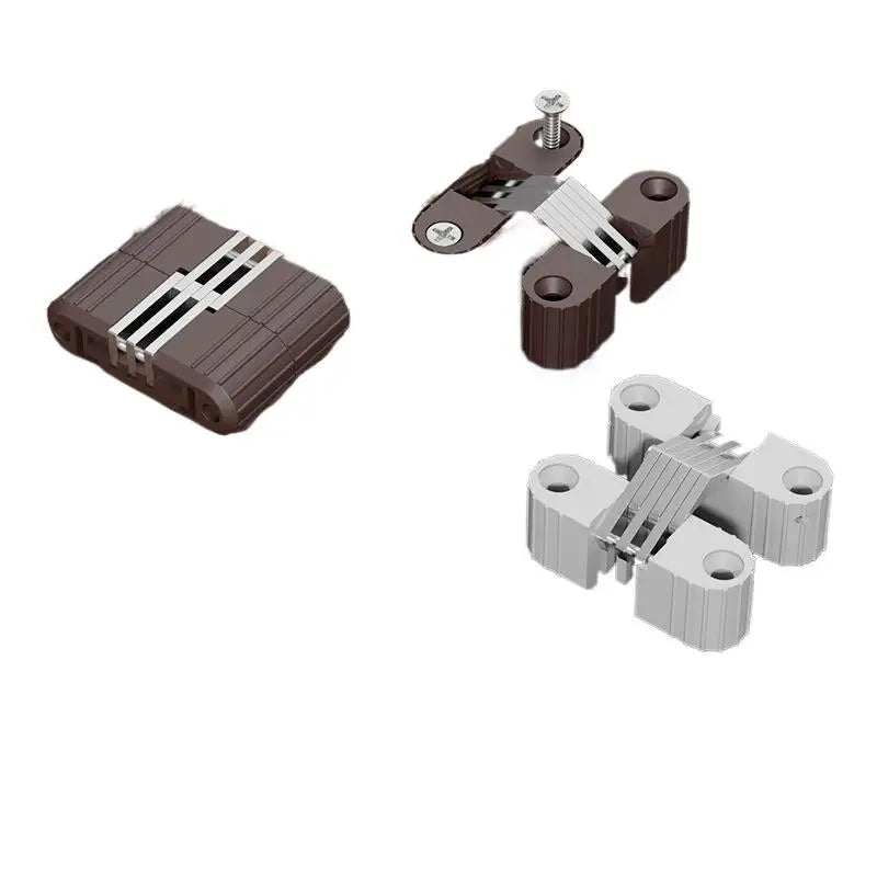 Cross Concealed Hinge Plastic Iron Folding Table Chair Hardware Furniture Hinge Nixie