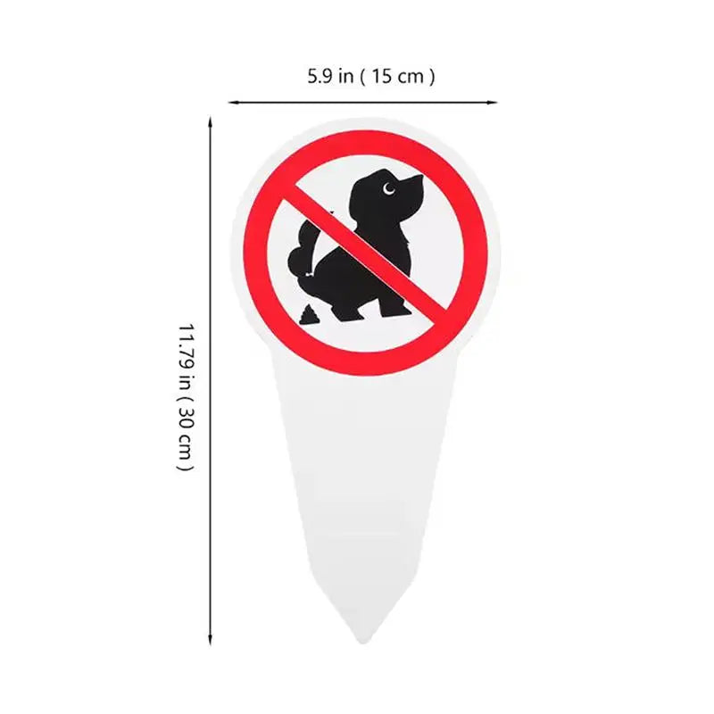 No Dog Poop Yard Sign | Waterproof Garden Stake Warning Sign Yard Warning Sign Nixie