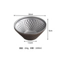 Vintage Hammered 304 Stainless Steel Diamond Bowl Stainless Steel Bowl Nixie 1000ml