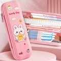 Cartoon Hard Shell Pencil Case – Large Capacity Stationery Box