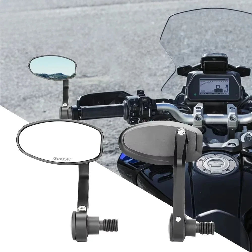 CNC Bar End Mirrors for Yamaha MT-07 MT-09 XSR900 TMAX530 Motorcycle Bar End Mirrors Nixie