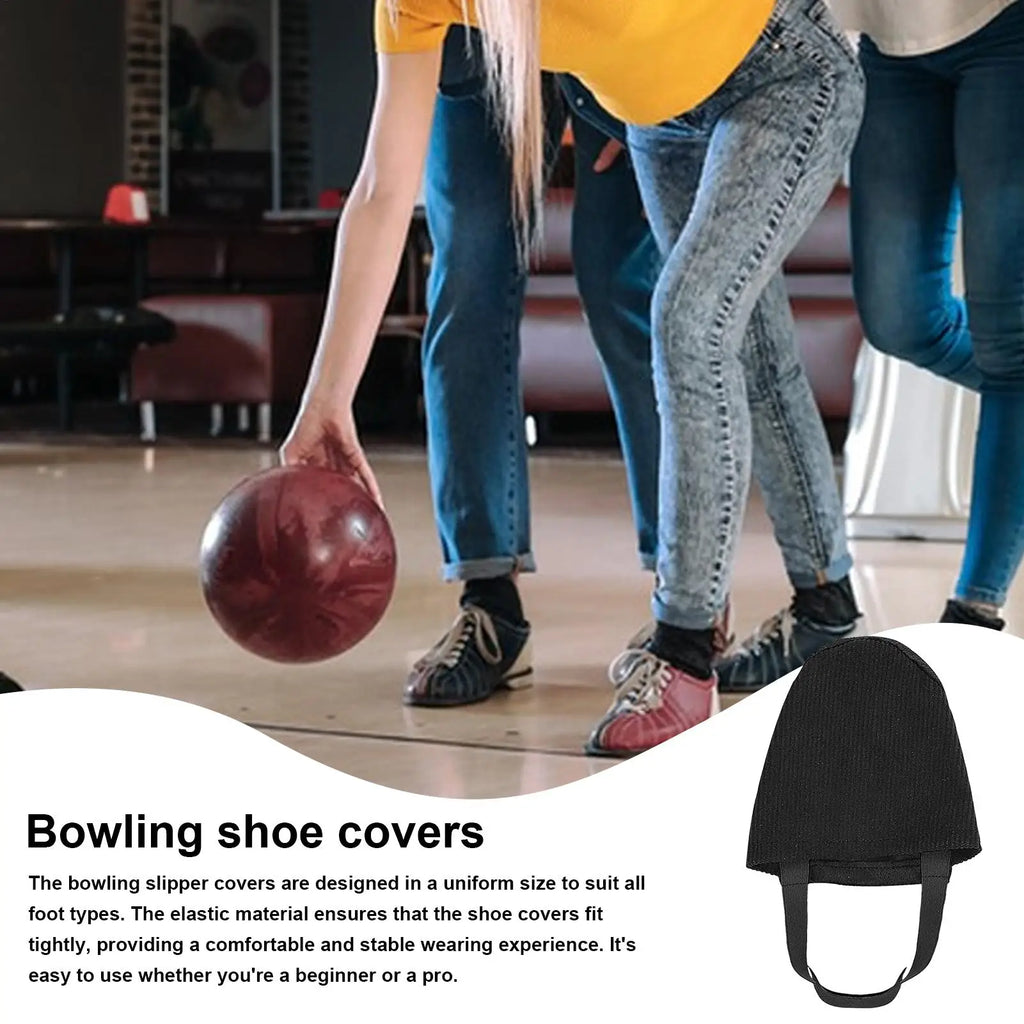 Bowling Shoe Slider Cover | Non-Slip Elastic Band Sock Bowling Shoe Accessory Nixie
