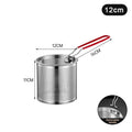 Stainless Steel Fry Basket Mesh Strainer Colander – 5 Sizes Fry Basket Strainer Nixie 12cm