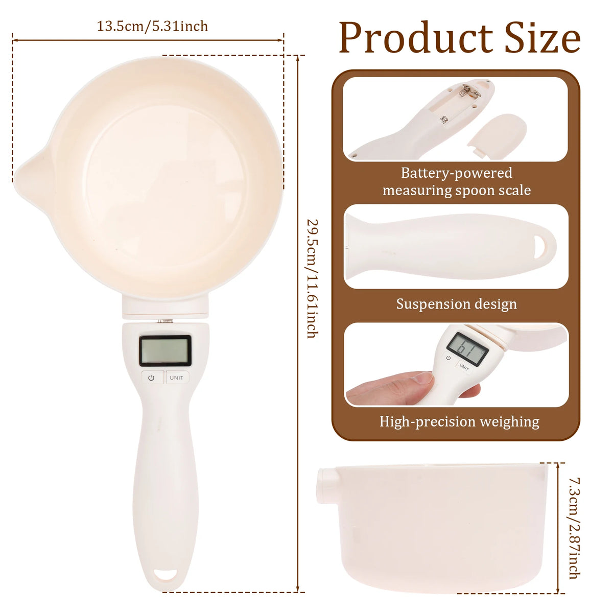 Nixie Digital Pet Food Scale Measuring Spoon – LCD 800g Digital Measuring Spoon Nixie 1PC Style 1