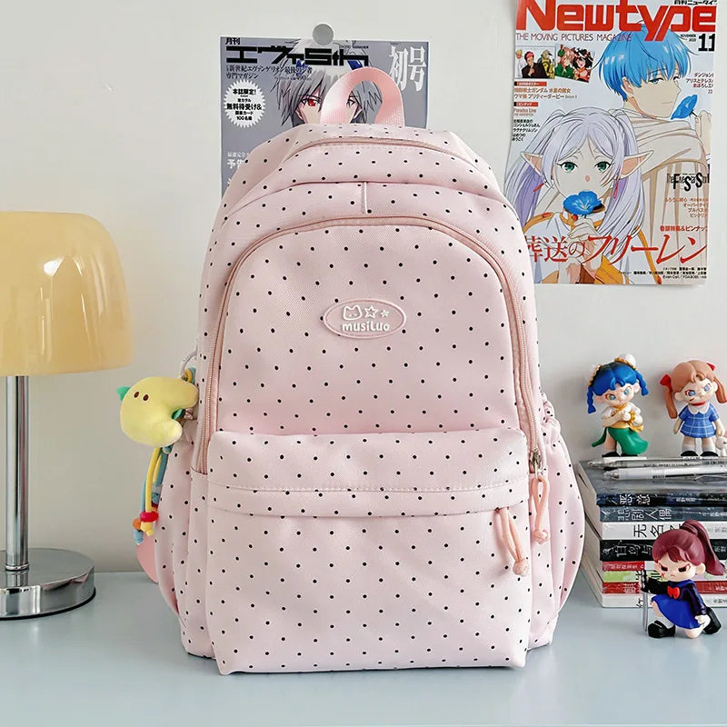 Nixie Korean Aesthetic Waterproof Backpack for Teen Girls