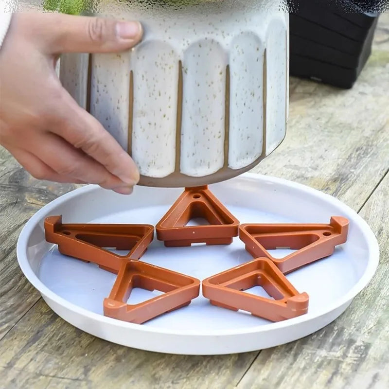 Plant Pot Feet Risers with Drainage Holes – 10 or 30 Pack Pot Risers Nixie