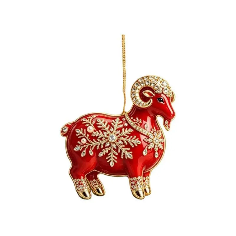 Acrylic Chinese Zodiac Goat Hanging Ornament | Lunar New Year Hanging Ornament Nixie