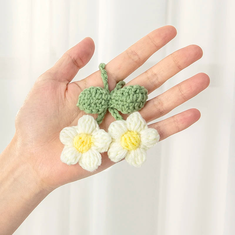 Handmade Crochet Lily of the Valley Flower Keychain Flower Keychain Nixie