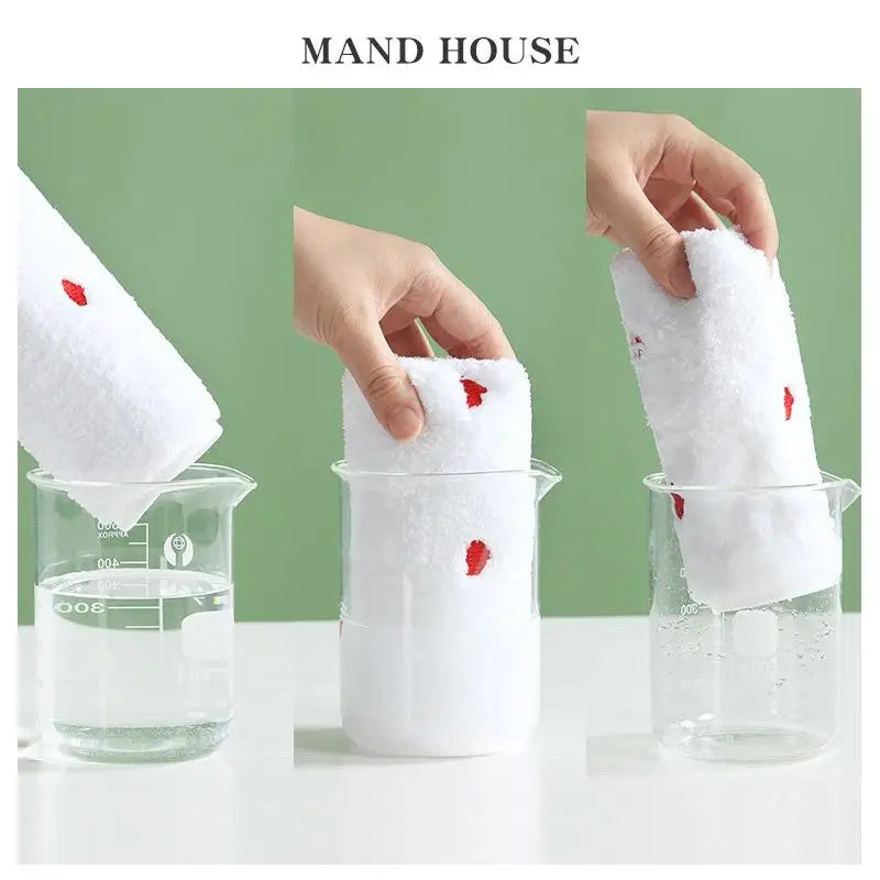 JETTING Embroidered Cotton Hand Towel 30x30cm – Soft & Absorbent Cotton Hand Towel Nixie