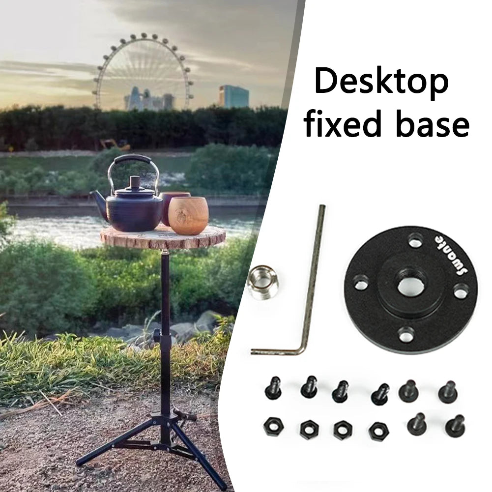 Aluminum Tripod Desk Base Adapter for 1/4 & 3/8 Stands – DIY Table Tripod Desk Adapter Nixie