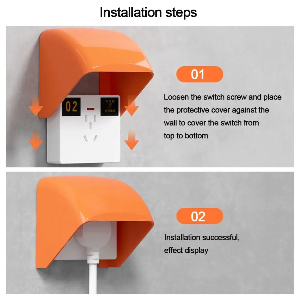 Outdoor Waterproof Socket Cover – Rainproof ABS Protective Box Waterproof Socket Cover Nixie