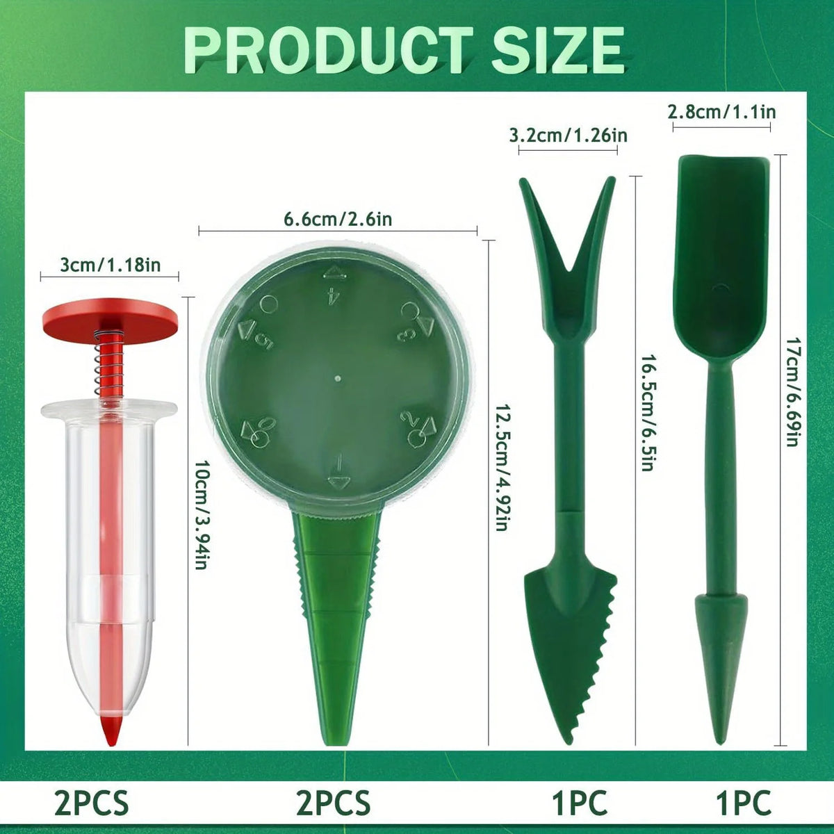 Mini Adjustable Manual Seed Planter – Handheld Garden Seeder Garden Seed Planter Nixie