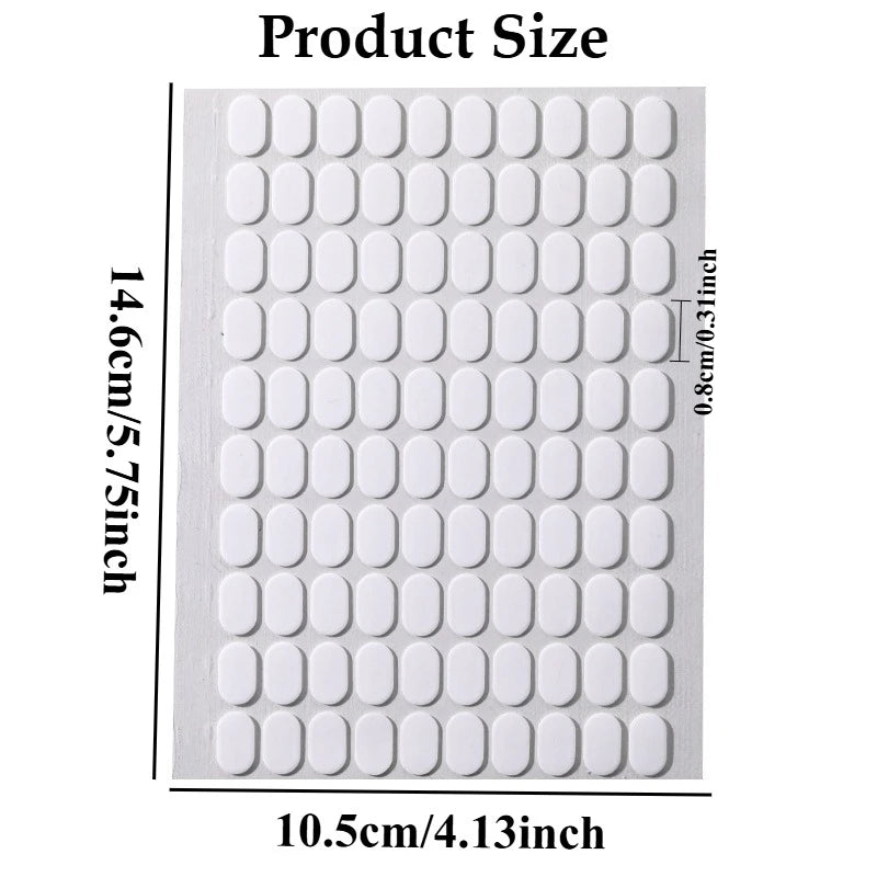 100Pcs Double-Sided Clear Nail Gel Tape – Nail Tip Display Strip Nail Art Tape Nixie