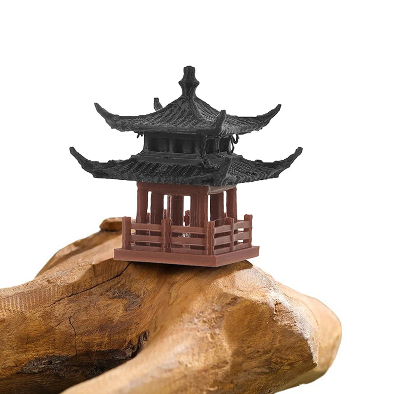 Mini Pagoda Statue – Zen Garden, Bonsai & Aquarium Decor Garden Statue Figurine Nixie