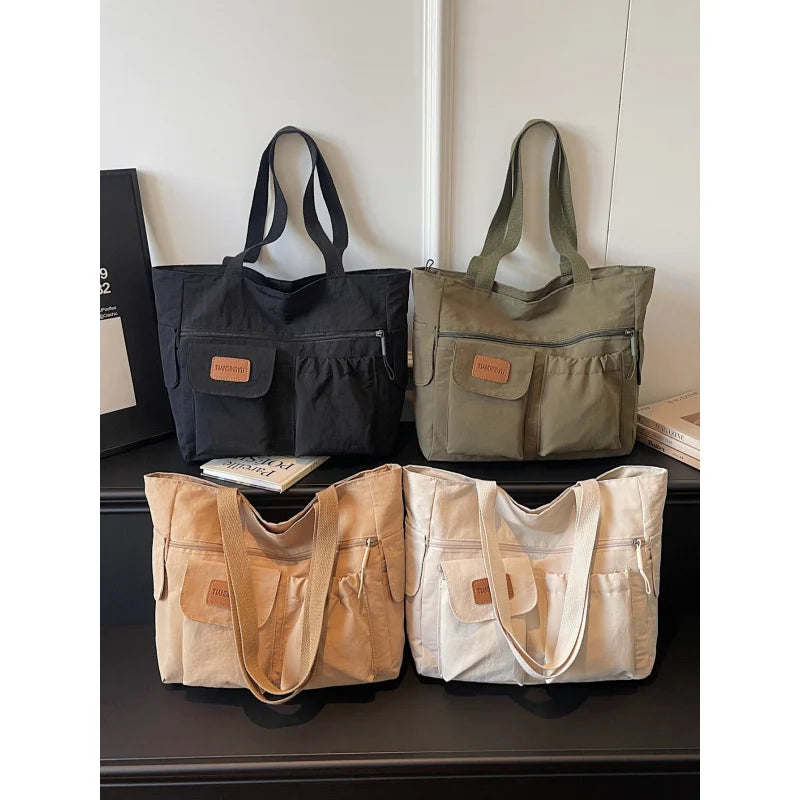 Nixie Large Nylon Tote Bag – Women's Casual Shoulder Bag Women's Tote Bag Nixie