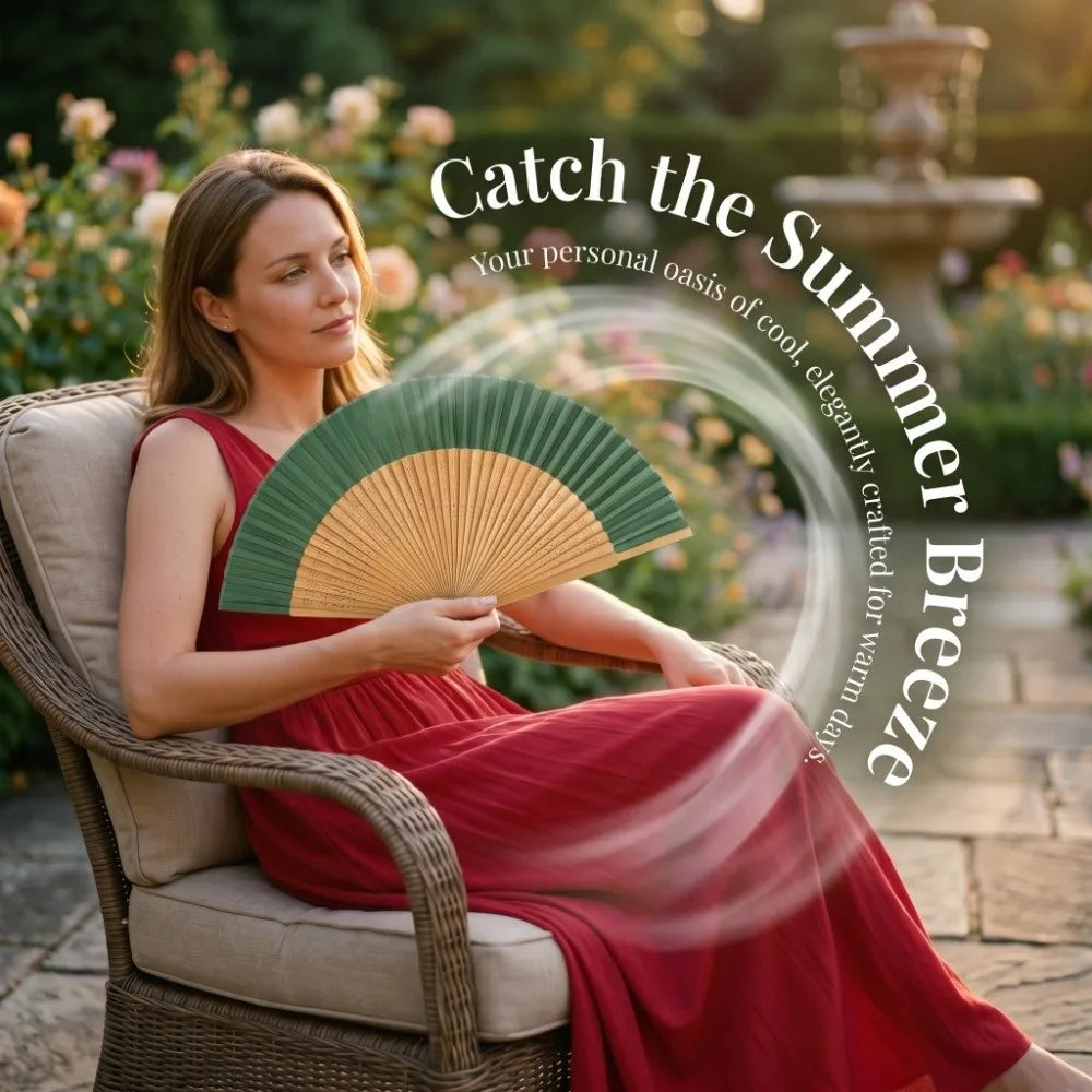 Chinese Bamboo Folding Fan – Elegant Portable Dance & Decor Fan Decorative Folding Fan Nixie
