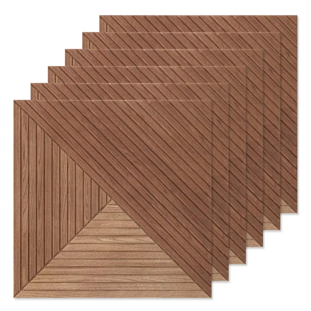 Wood Grain Acoustic Panels 23.6" – Flame-Retardant Sound Wall Tiles