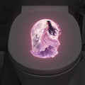 Glow-in-the-Dark Wolf Fairy Toilet Wall Decal Sticker | PVC Luminous Wall Decal Nixie Default Title