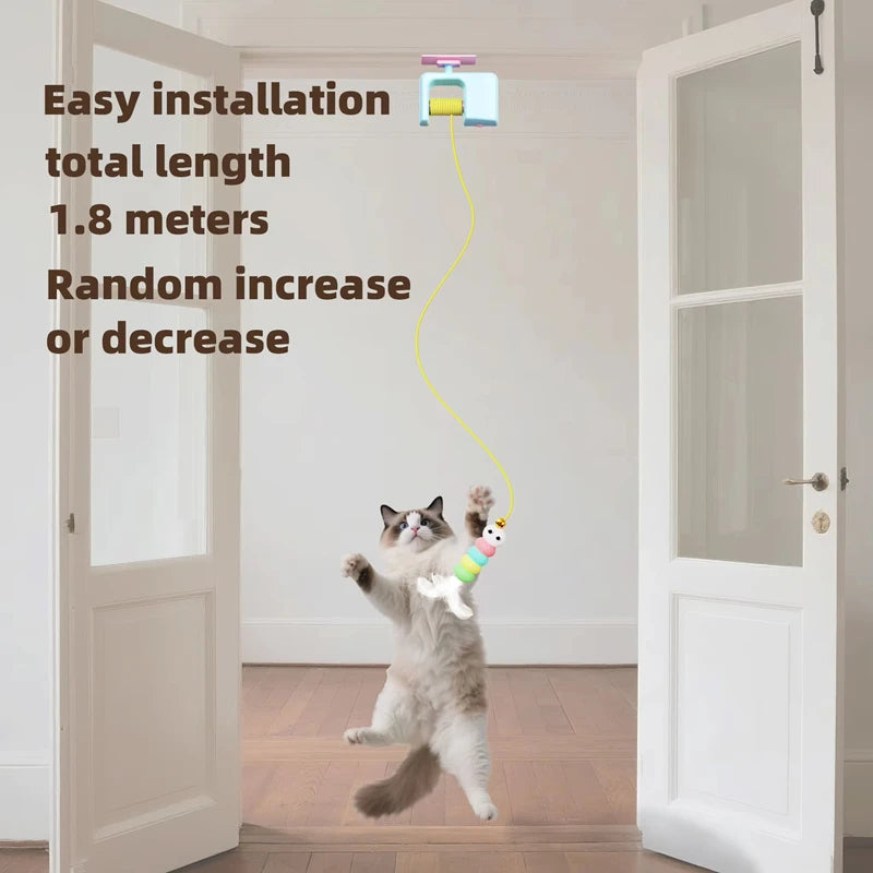 Interactive Electric Flying Bird Cat Toy with Elastic Rope Interactive Cat Toy Nixie