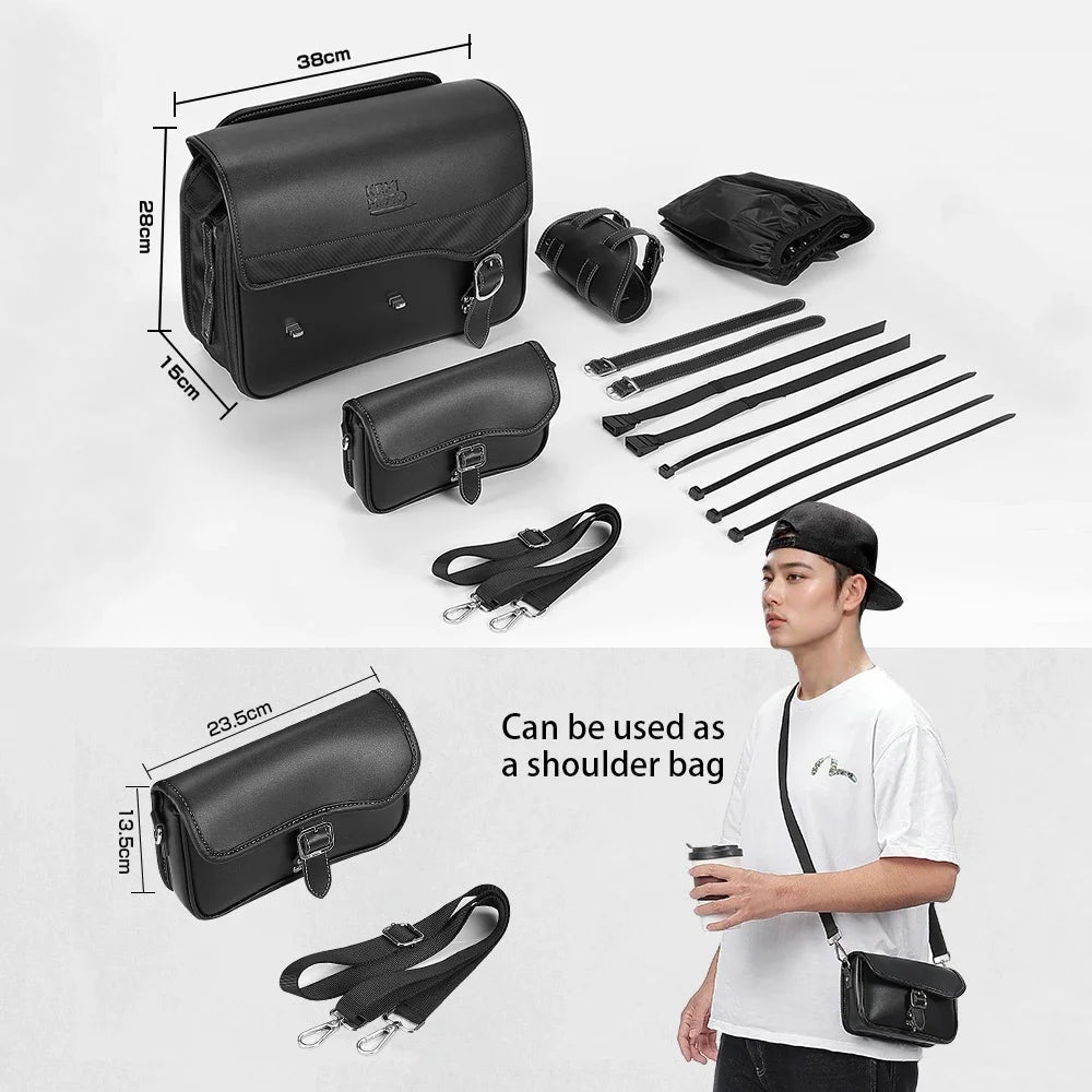 KEMiMOTO 15L Waterproof Motorcycle Saddlebags – Honda Rebel Motorcycle Saddlebags Nixie