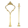 Crown Handle Tiered Cake Stand Hardware Set – Gold & Silver Cake Stand Hardware Nixie 2 Tiers Gold