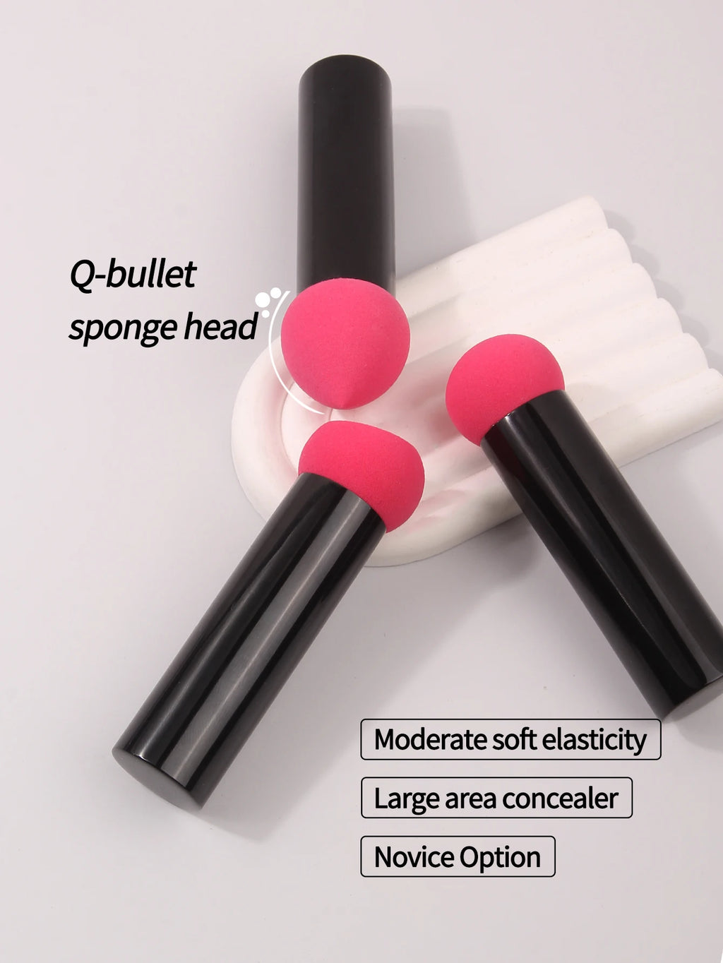 Mushroom Powder Puff Black Metal Handle Sponge Foundation Makeup Powder Puff Nixie